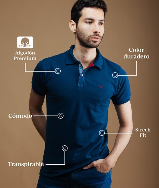 Playera Hombre Slim Fit Blanca Rich